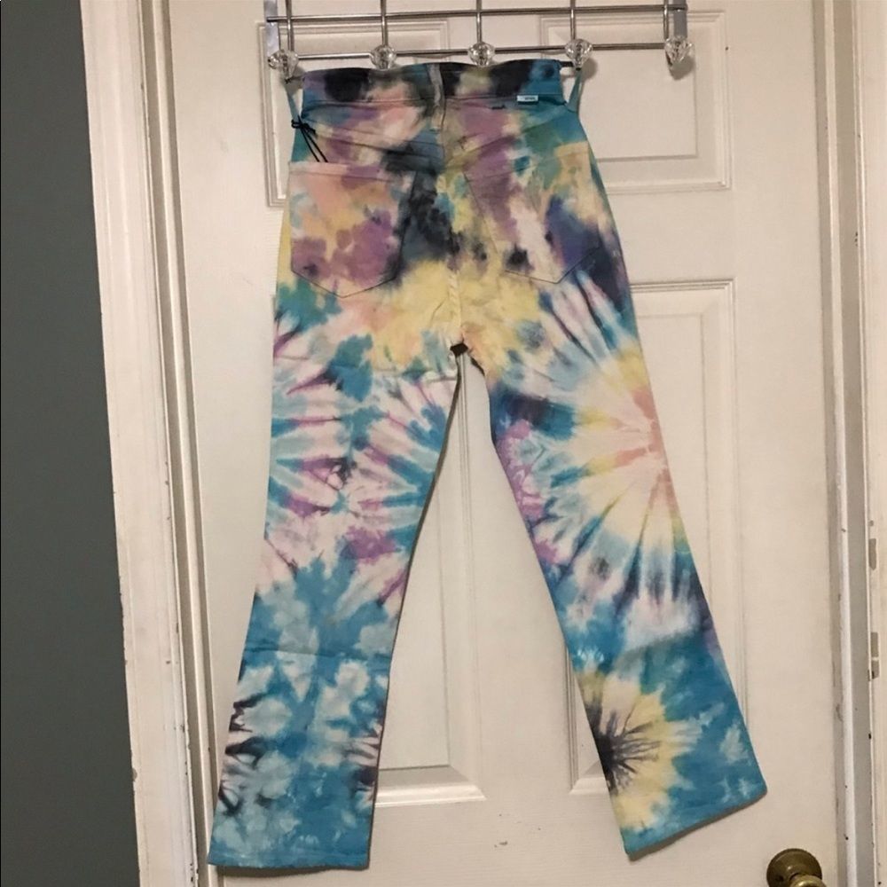 NWT $238 MOTHER | the Tripper | Swirling Secrets | Pastel Tie Dye Jeans - Picture 7 of 11